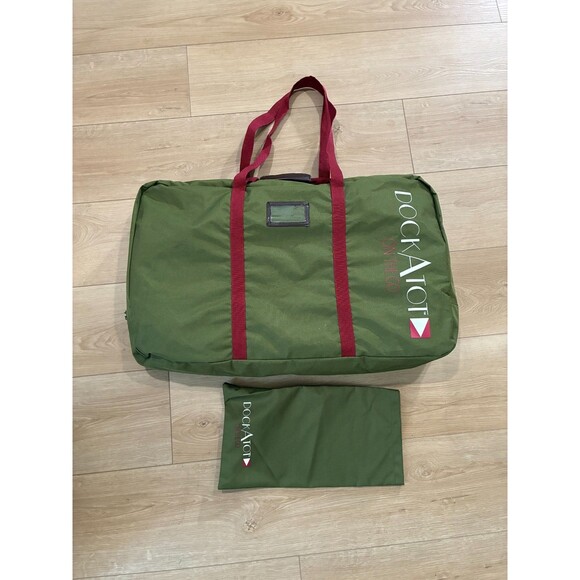 DockATot Travel Bag Transport Tote Carry Case Green Authentic 29" x 18" - Picture 1 of 4